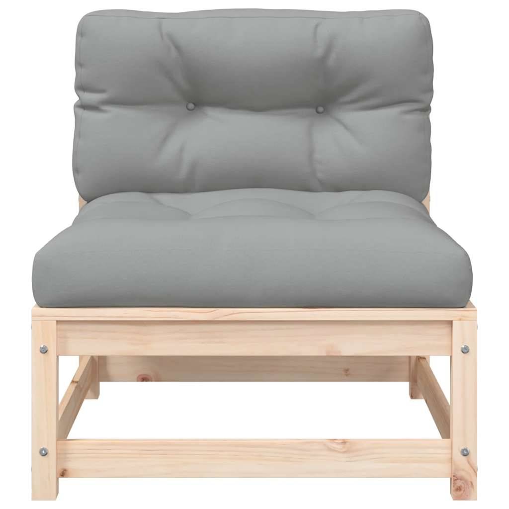 Vidaxl - Canapé de jardin sans accoudoirs avec coussins et repose-pieds vidaXL 838126 - Image 8
