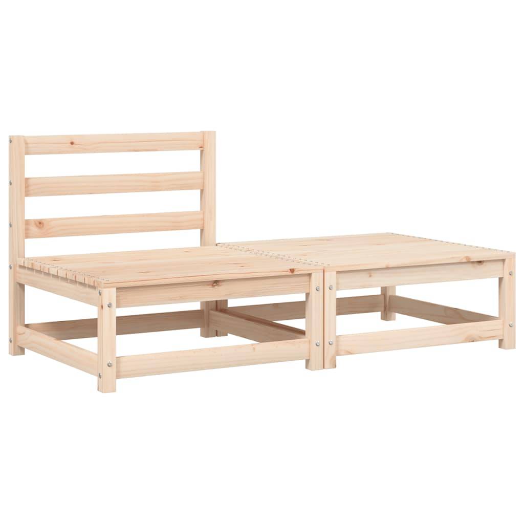 Vidaxl - Canapé de jardin sans accoudoirs avec coussins et repose-pieds vidaXL 838126 - Image 5