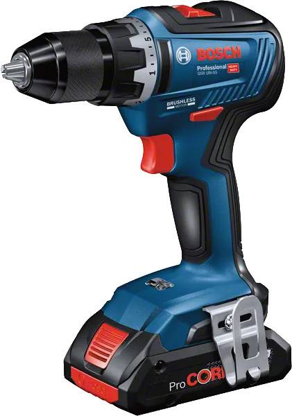 Bosch - Perceuse visseuse GSR18V-55 - BOSCH - 2 batteries 18V 4,0 Ah - chargeur - L-boxx - 06019H5200 - Image 2