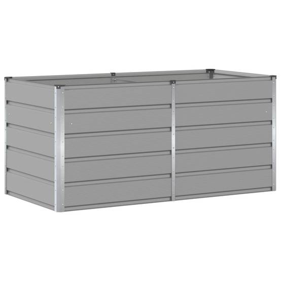 ComfortXL - Carré potager surélevé XXL en acier pour jardinage facile 160x80x75 cm Gris clair - ComfortXL Outdoor Living - Image 2