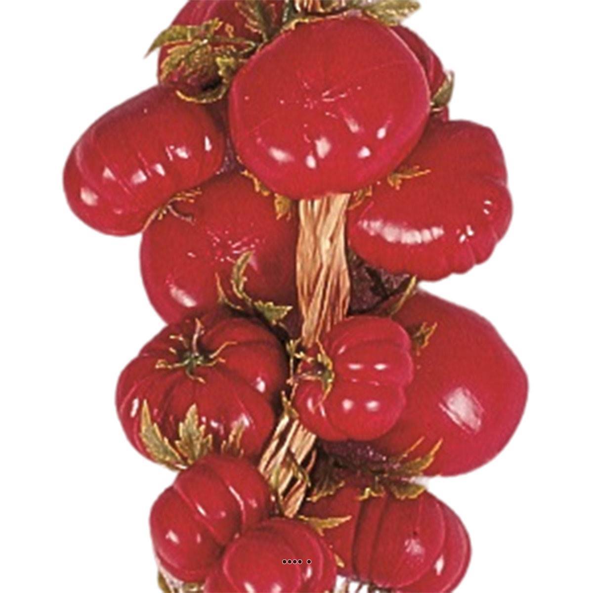 Artificielles - Grappe de 20 Tomates artificielles en Plastique soufflé L 50 cm - Image 3