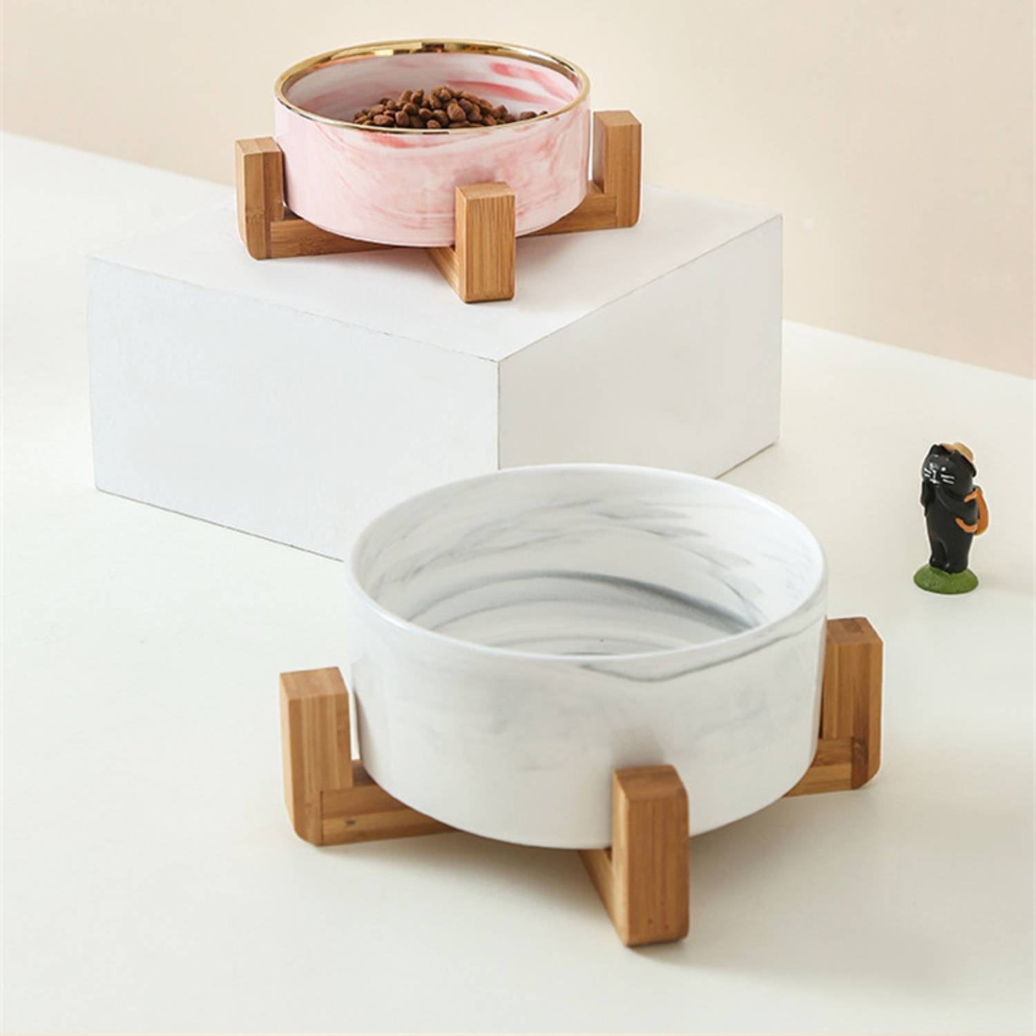DtopbuyAge - Bol surélevé en Céramique et Bois pour Chat DtopbuyAge - Image 2