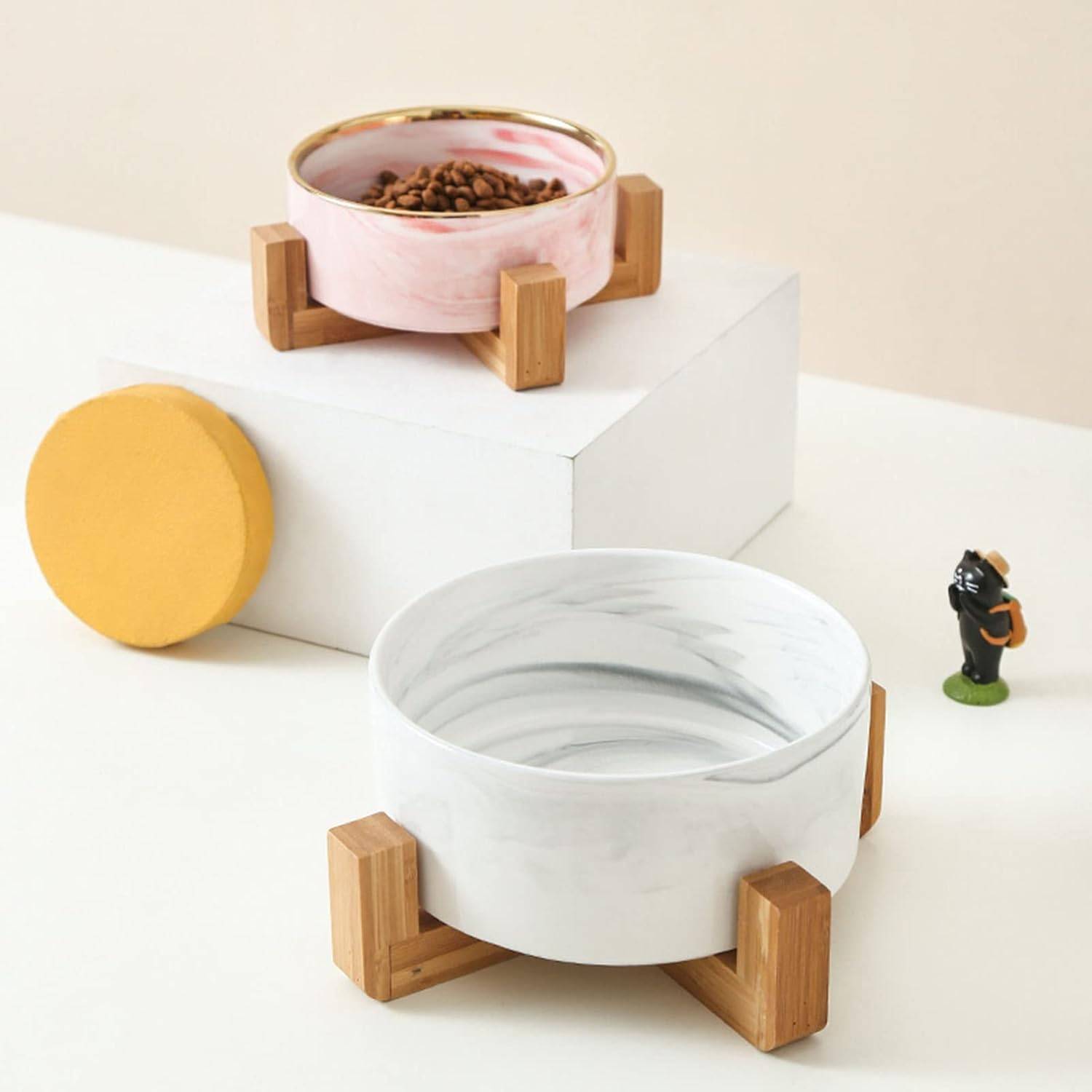 DtopbuyAge - Bol surélevé en Céramique et Bois pour Chat DtopbuyAge - Image 4