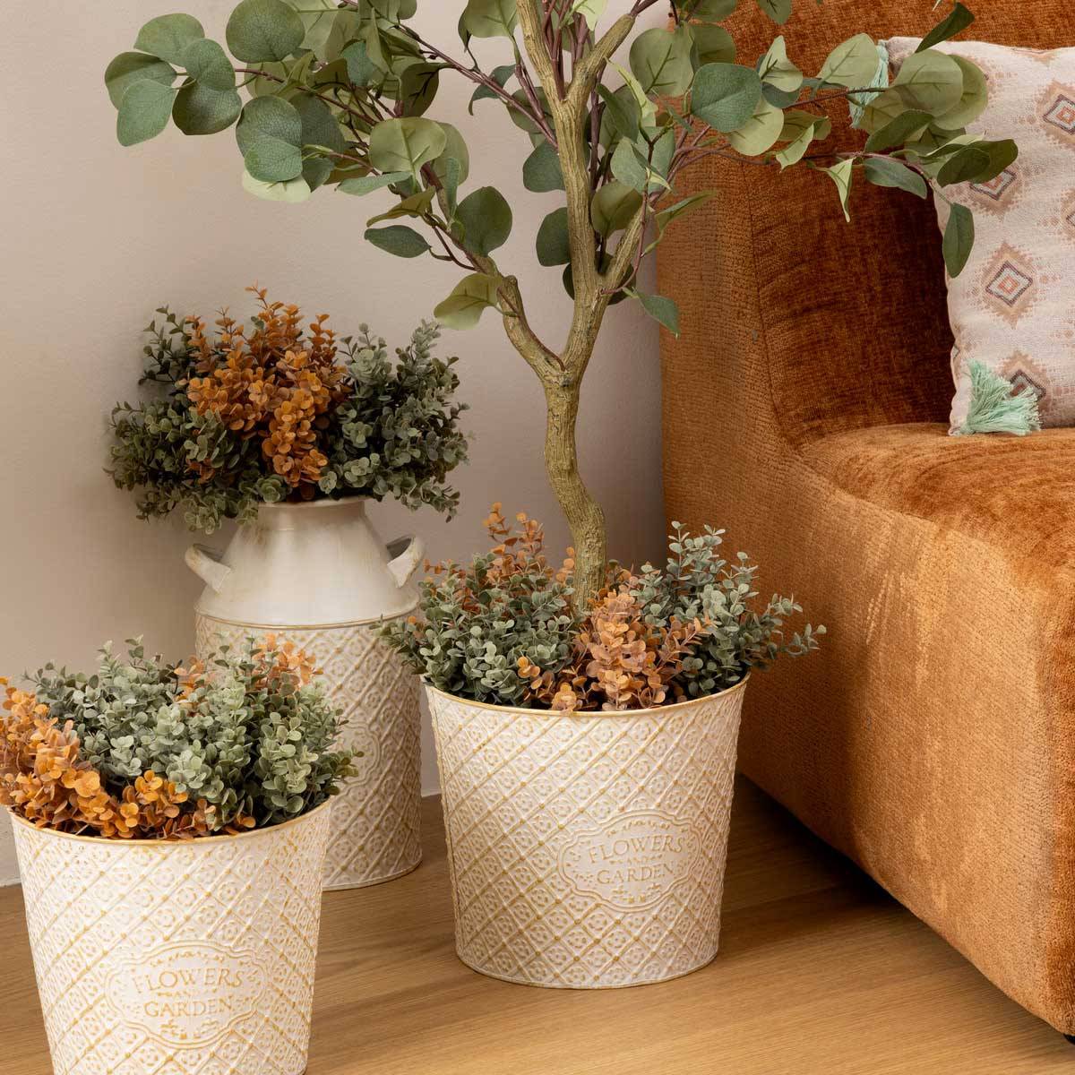 Atmosphera - 2 cache-pots "Tino" H20/22cm - Atmosphera Créateur d'intérieur - Image 7
