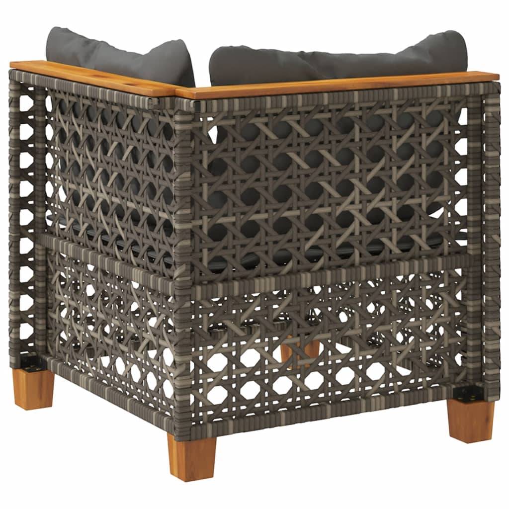ComfortXL - Module d'Angle pour Salon de Jardin Poly Rotin avec Coussins de Dossier – Gris – ComfortXL Outdoor Living - Image 6