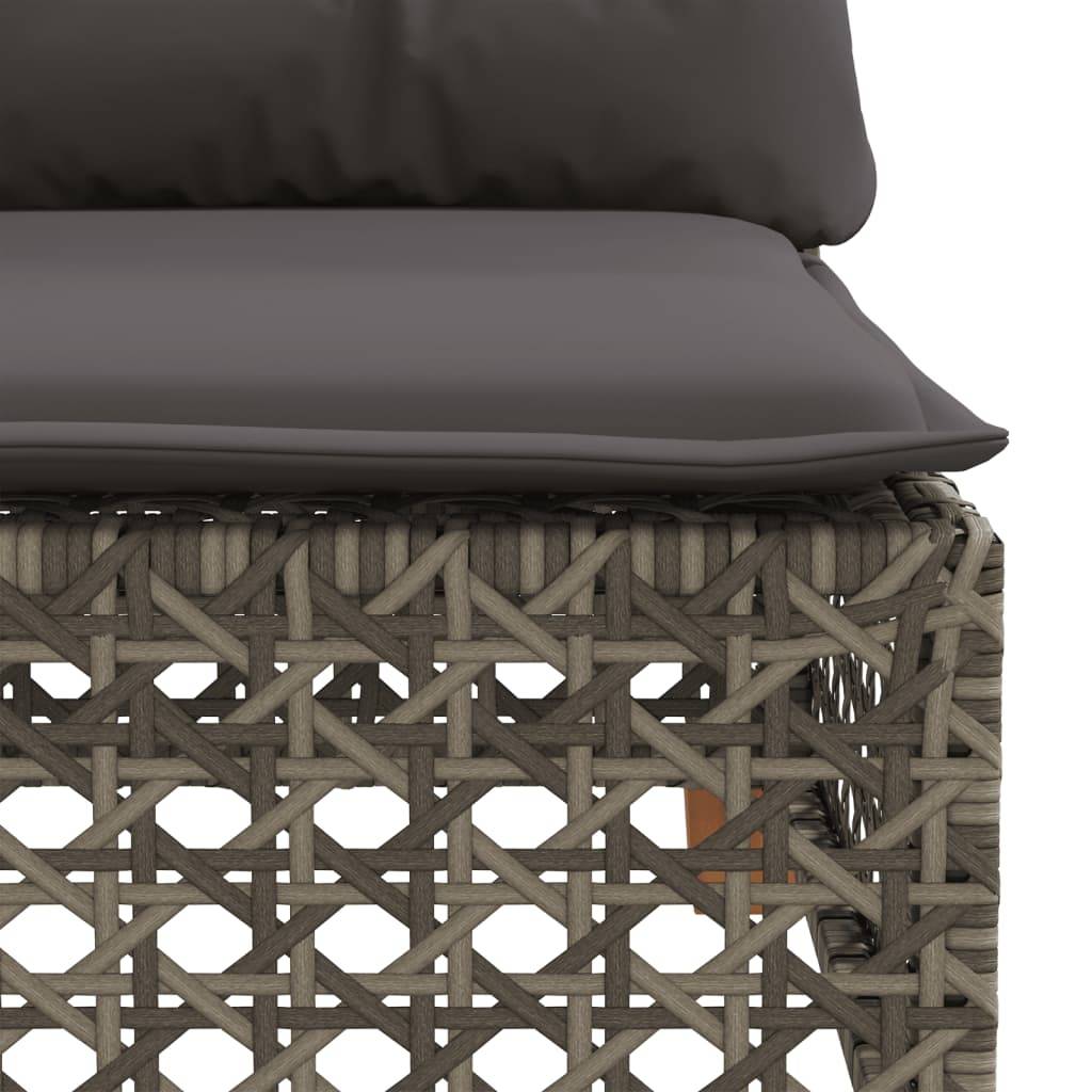 ComfortXL - Module d'Angle pour Salon de Jardin Poly Rotin avec Coussins de Dossier – Gris – ComfortXL Outdoor Living - Image 7