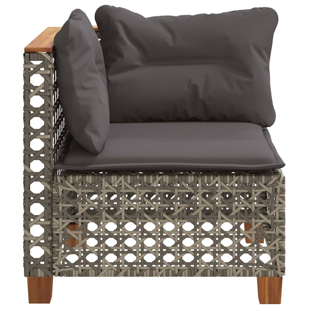 ComfortXL - Module d'Angle pour Salon de Jardin Poly Rotin avec Coussins de Dossier – Gris – ComfortXL Outdoor Living - Image 5