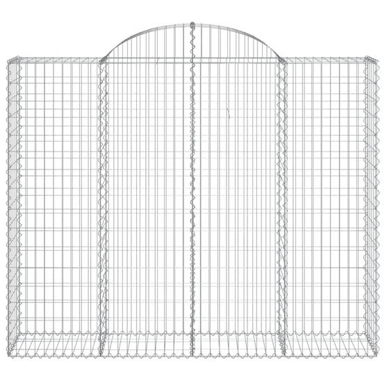 Vidaxl - Paniers à gabions arqués 14 pcs 200x50x160/180 cm Fer galvanisé vidaXL 3146395 - Image 5