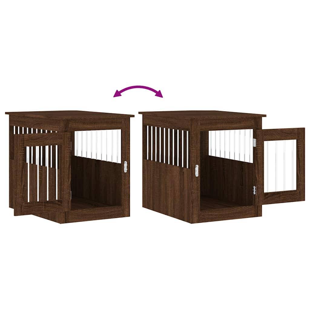 Niche plastique bois et acier marron  55 x 75 x 65 cm  - Prolenta premium p365.0 - Image 10