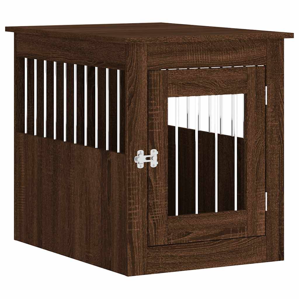 Niche plastique bois et acier marron 55 x 75 x 65 cm - Prolenta premium p365.0 - Image 1