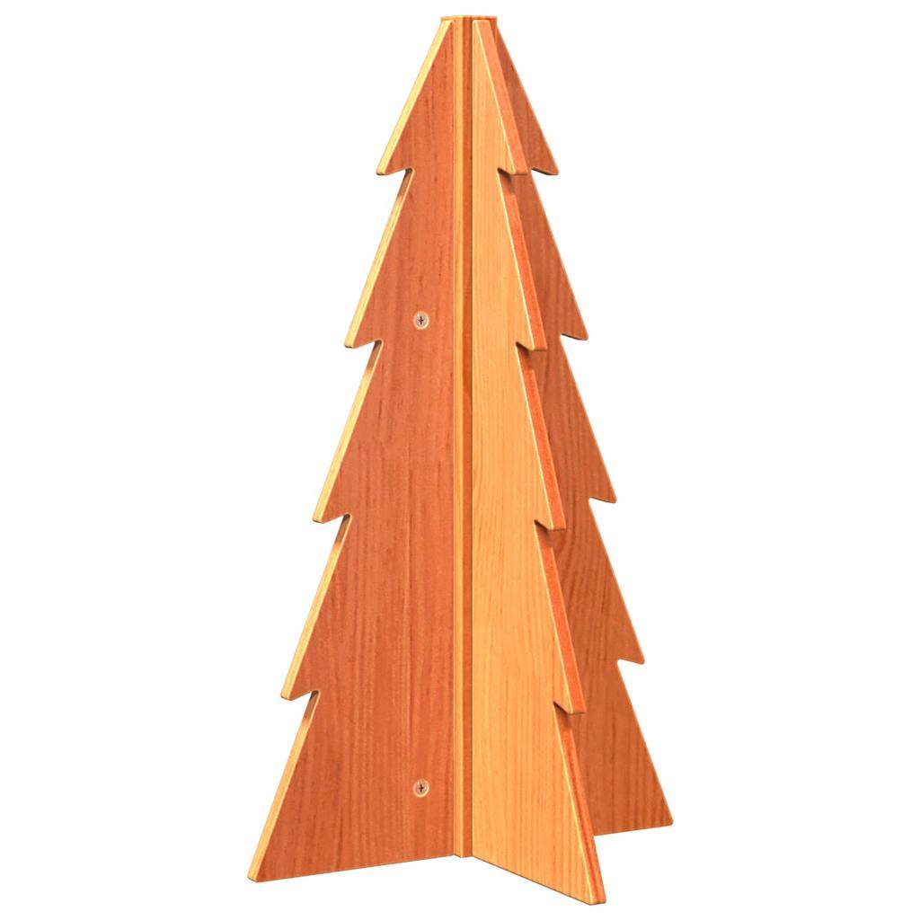Sapin de Noël en Bois Brun Rustique Décoration Chalet Intérieur 69,5 cm – ComfortXL Outdoor Living - Image 5