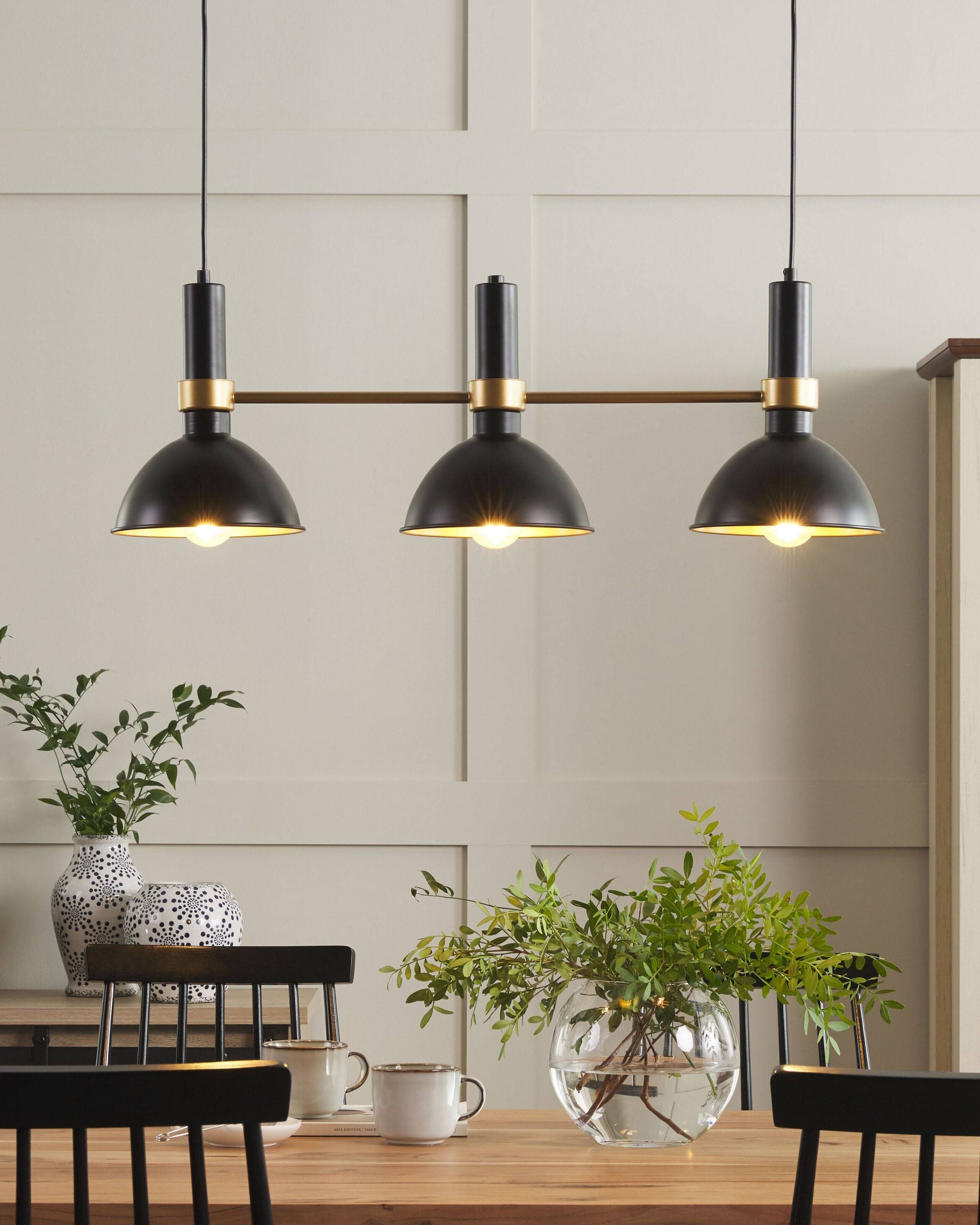 Beliani - Lampe suspension Métal Noir BELES - 82x20x107- Beliani - Image 1
