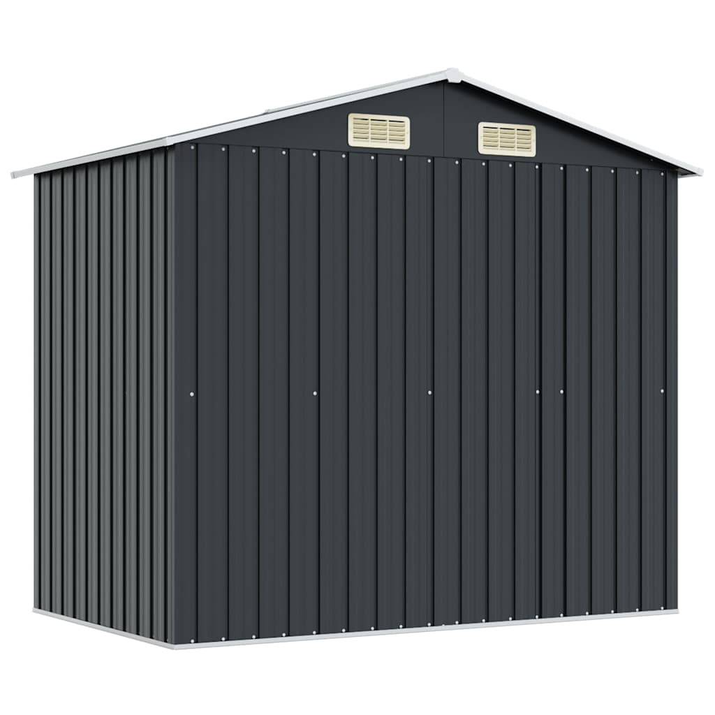 Vidaxl - Abri de stockage pour jardin Anthracite Acier 204x132x186 cm vidaXL 47028 - Image 8