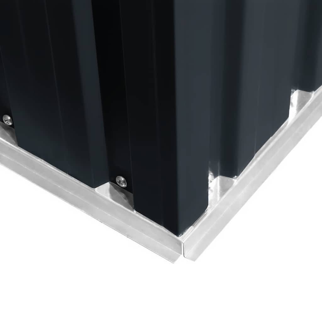 Vidaxl - Abri de stockage pour jardin Anthracite Acier 204x132x186 cm vidaXL 47028 - Image 4