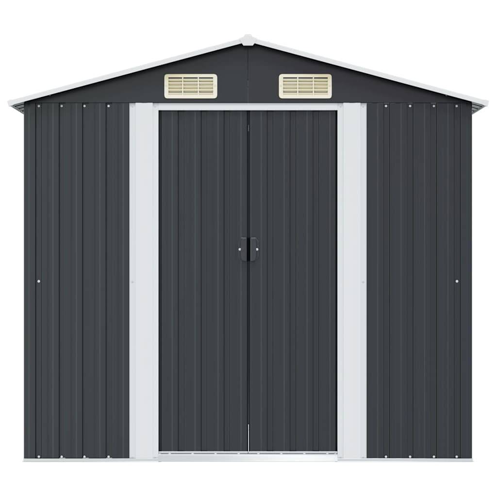Vidaxl - Abri de stockage pour jardin Anthracite Acier 204x132x186 cm vidaXL 47028 - Image 10