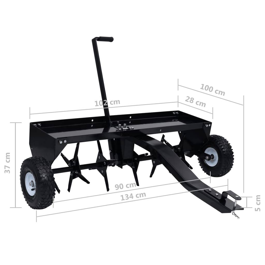 Vidaxl - Aérateur de pelouse pour tondeuse autoportée 102 cm vidaXL 147892 - Image 3