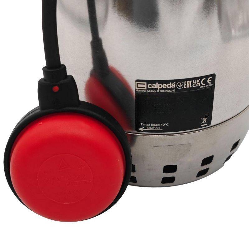 Pompe de relevage Calpeda GXRM13 0,45 KW - Monophasé 220V - Jusqu'à 13,2 M3/H - Livrée avec condensateur, flotteur réglable et un câble d'alimentation - Image 8
