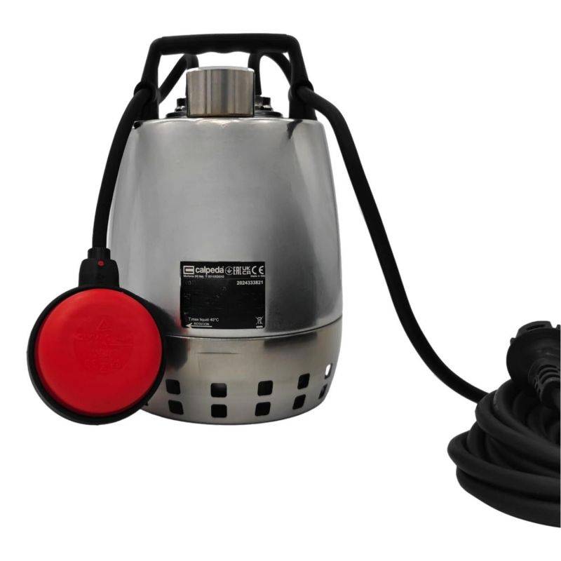 Pompe de relevage Calpeda GXRM13 0,45 KW - Monophasé 220V - Jusqu'à 13,2 M3/H - Livrée avec condensateur, flotteur réglable et un câble d'alimentation - Image 4