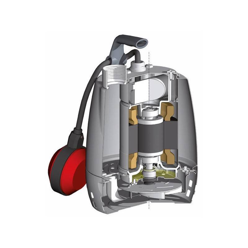 Pompe de relevage Calpeda GXRM13 0,45 KW - Monophasé 220V - Jusqu'à 13,2 M3/H - Livrée avec condensateur, flotteur réglable et un câble d'alimentation - Image 6