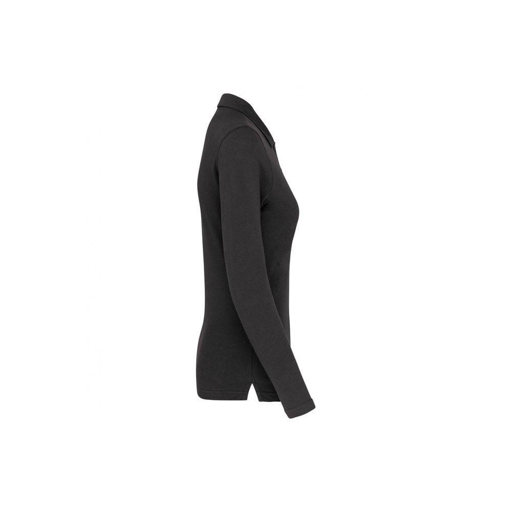 Polo de travail femme manches longues Kariban 100% coton Gris Foncé XXL - Image 3