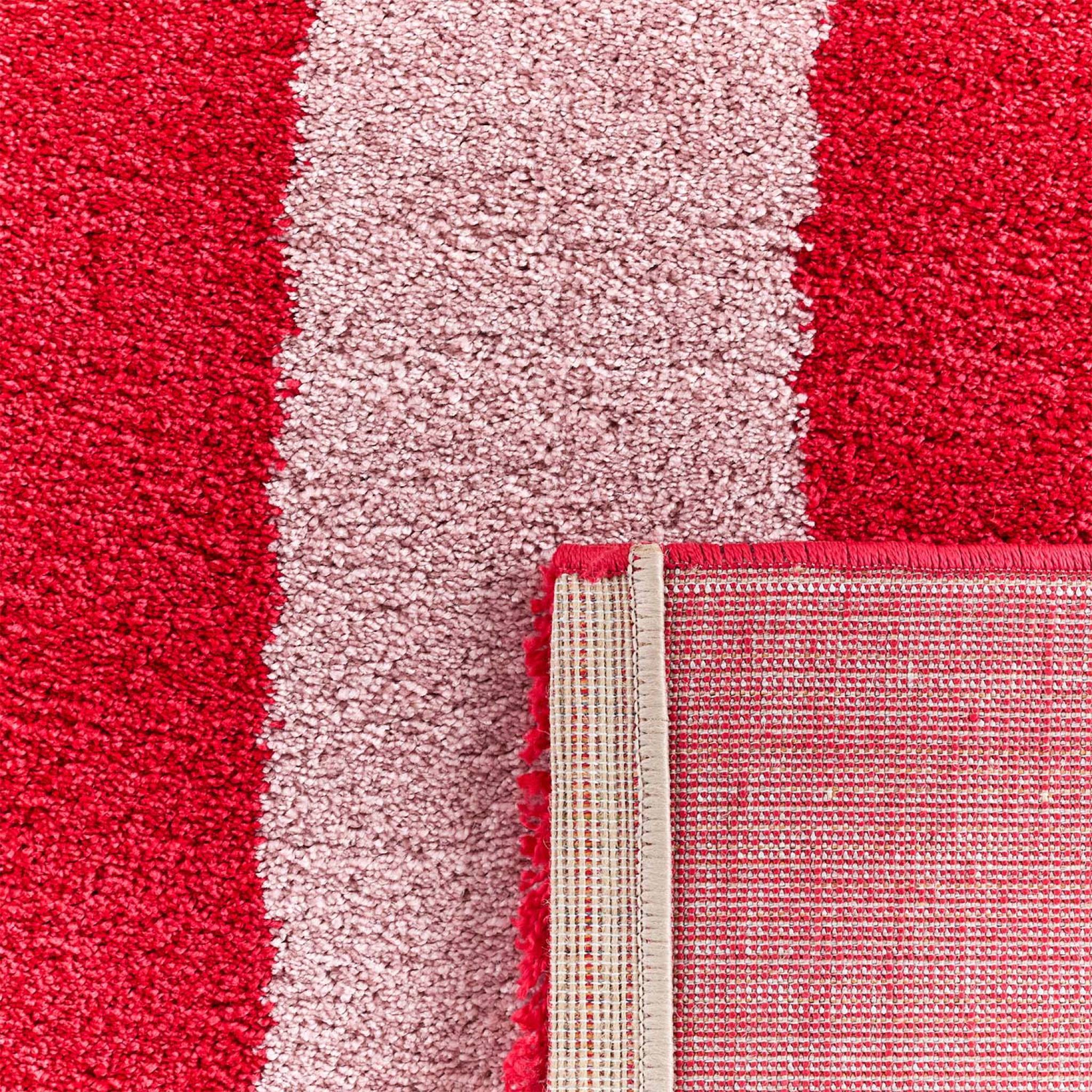 Tapis intérieur rayures rouge et rose 200x280cm - Pablo | sweeek - Image 3