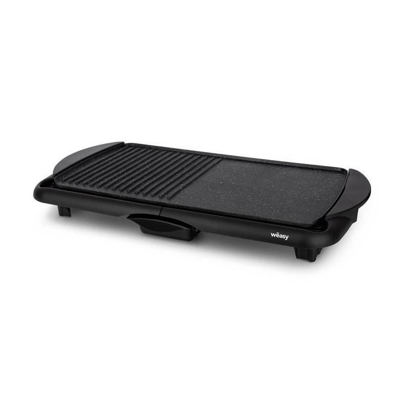 Weasy Sto52 Plancha éléctrique 2000w - Plaque Effet Pierre - 52x27cm - Température Réglable - Revetement Anti-adhésif - Bac - Image 2