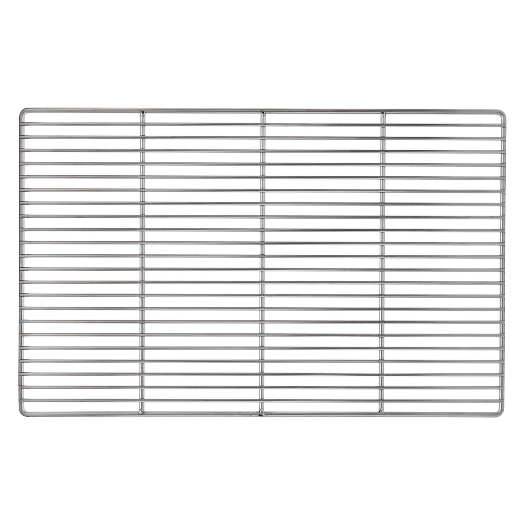 Ecd-Germany - Grille barbecue inox rectangulaire 54x34 cm avec poignées amovibles robuste et antirouille adaptée aux cheminées barbecues, foyers et braseros BBQ - Image 3
