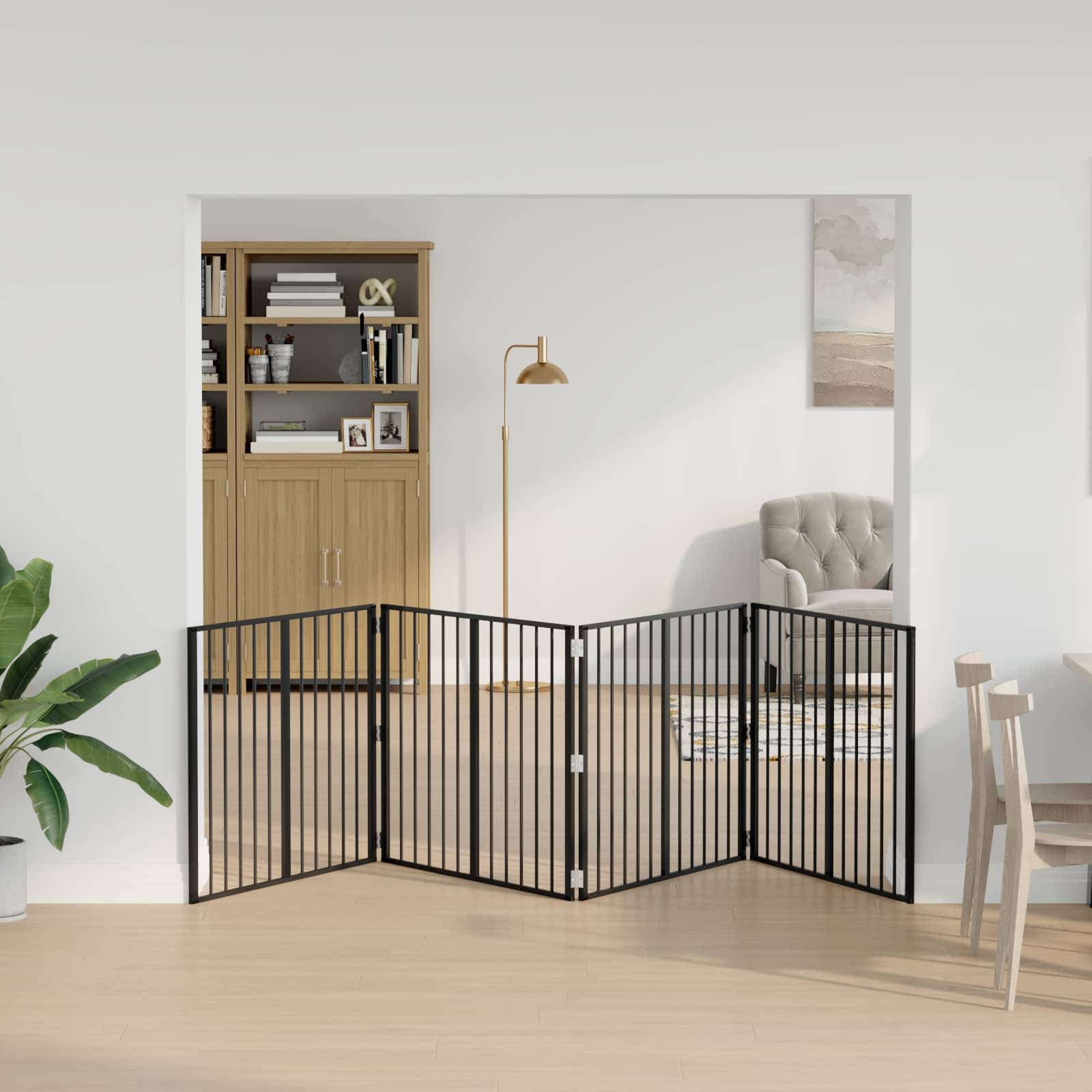 ComfortXL - Parc enclos pour chien acier galvanisé intérieur pliable noir 401cm - ComfortXL Outdoor Living - Image 1