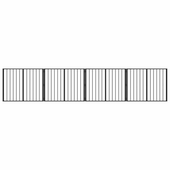ComfortXL - Parc enclos pour chien acier galvanisé intérieur pliable noir 401cm - ComfortXL Outdoor Living - Image 2