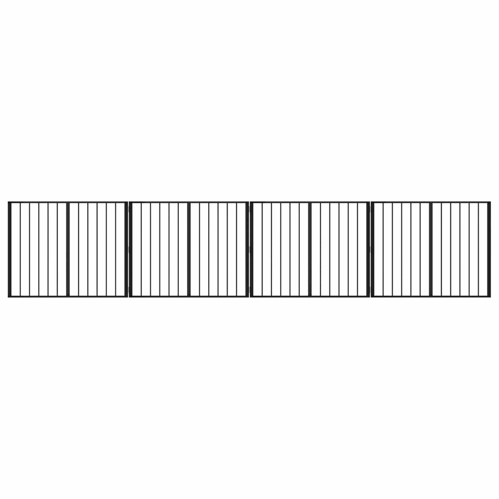 ComfortXL - Parc enclos pour chien acier galvanisé intérieur pliable noir 401cm - ComfortXL Outdoor Living - Image 2