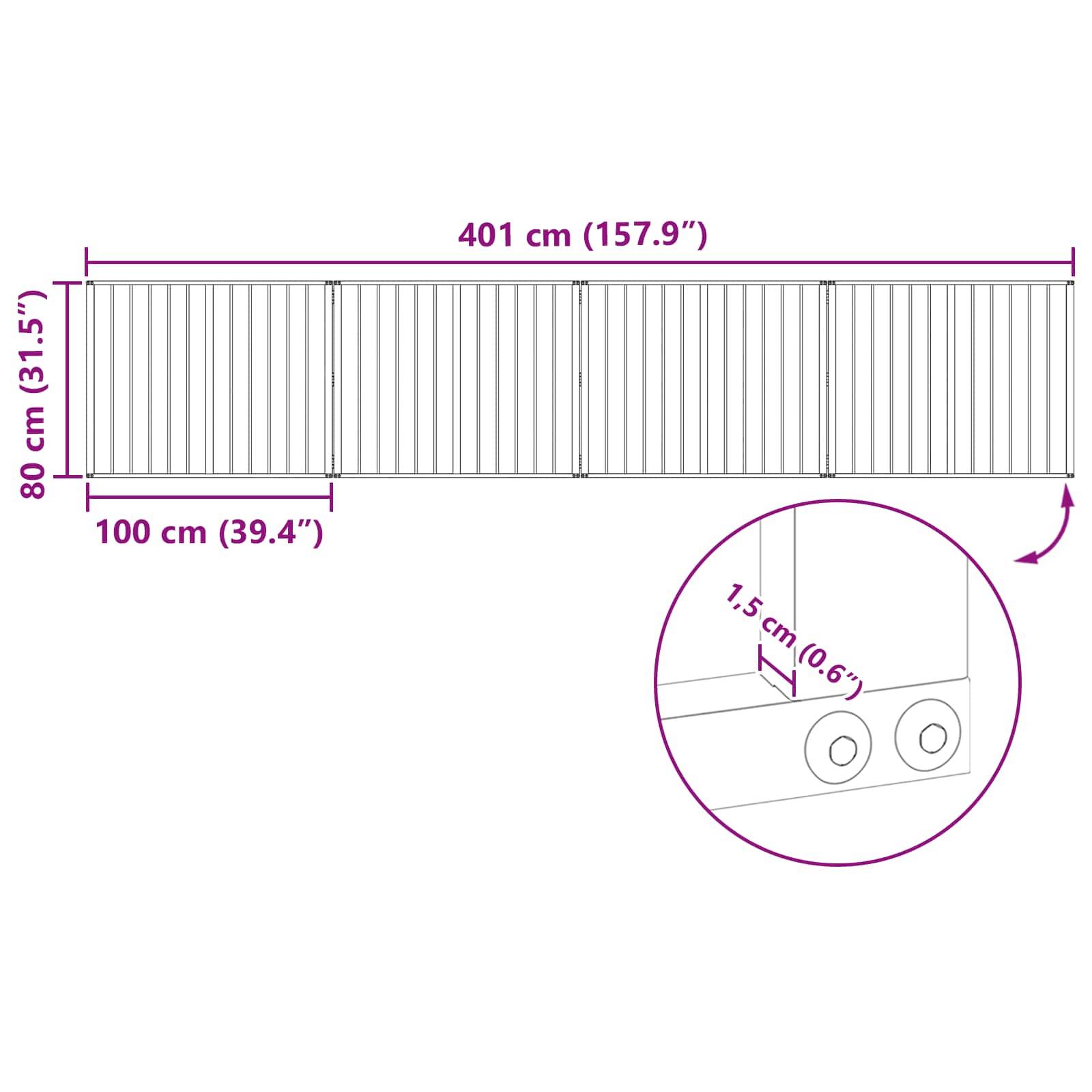ComfortXL - Parc enclos pour chien acier galvanisé intérieur pliable noir 401cm - ComfortXL Outdoor Living - Image 8