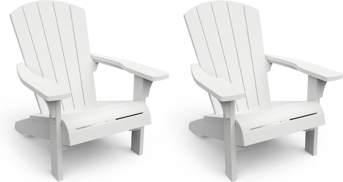 Keter - Fauteuil de jardin Adirondack - Lot de 2 - Blanc - KETER - Image 1