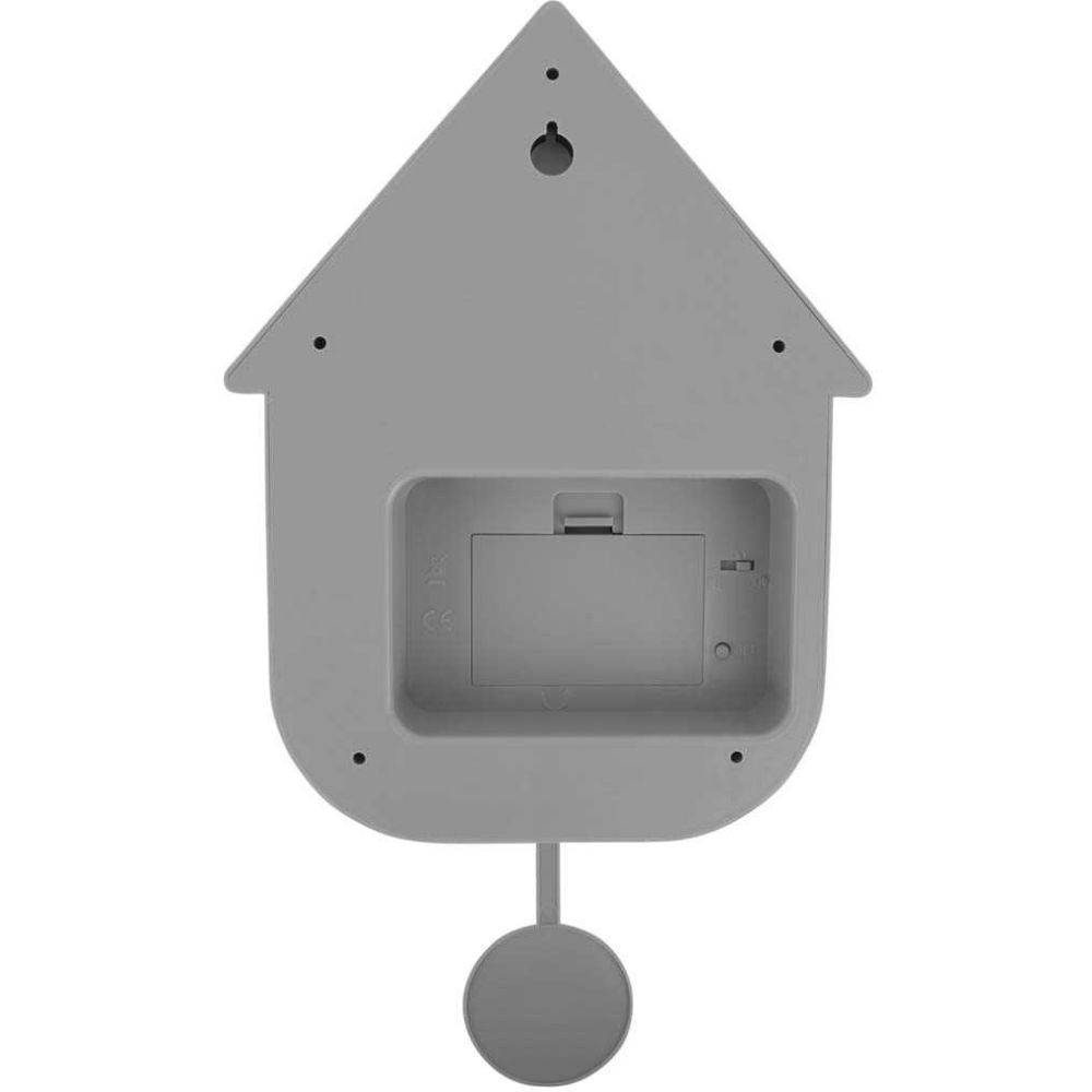 Karlsson - Horloge murale moderne Cuckoo Checker Gris et blanc - Image 4