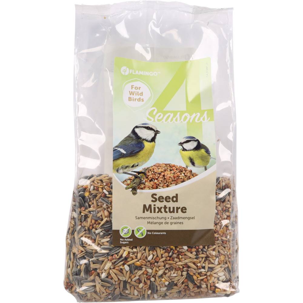 Mélange de graines toutes saisons pour oiseaux sac de 1 kg - Image 1