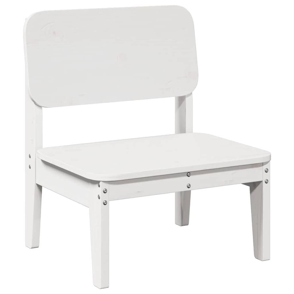 Vidaxl - Chaise de jardin blanc 60x52,5x72 cm bois de pin massif vidaXL 859318 - Image 2
