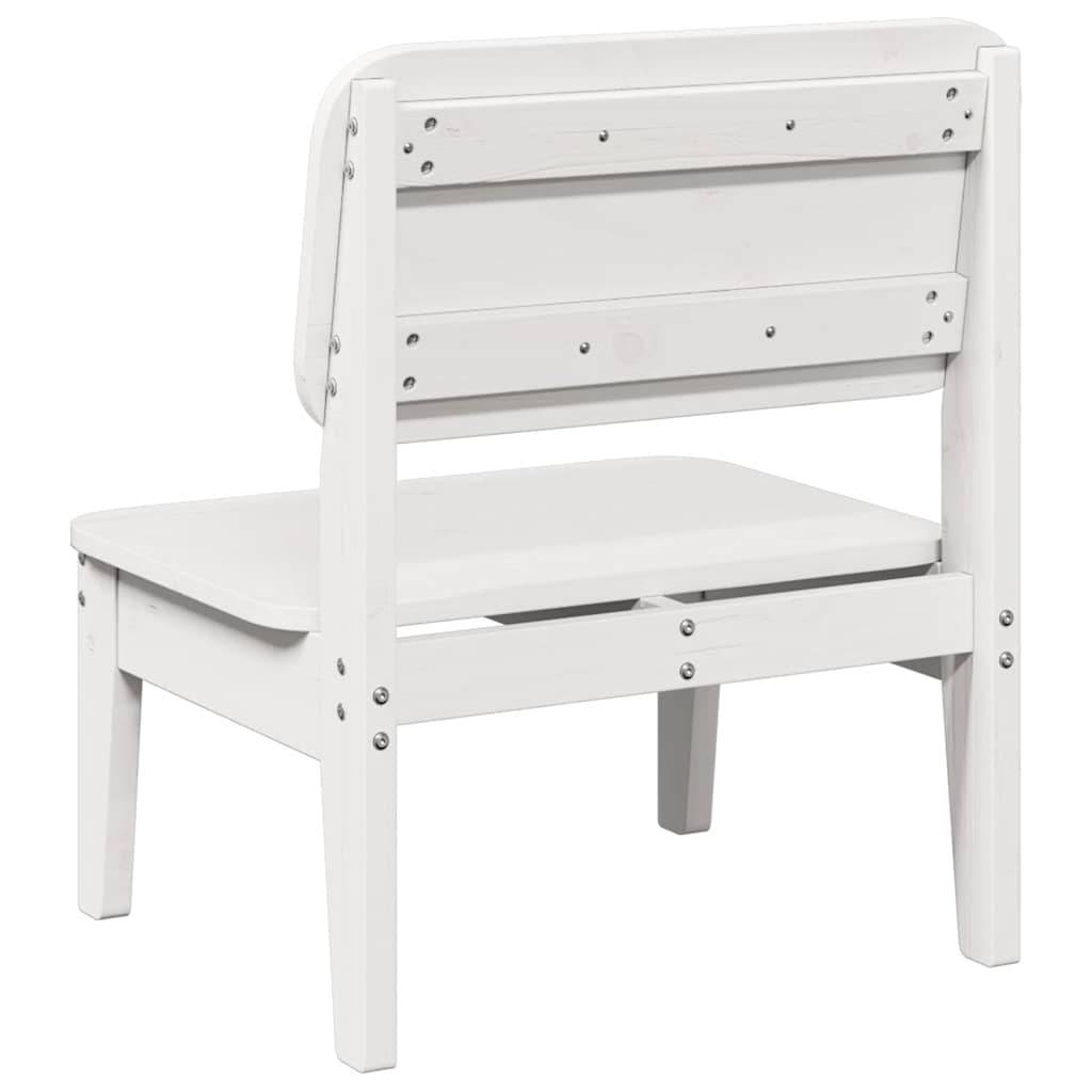 Vidaxl - Chaise de jardin blanc 60x52,5x72 cm bois de pin massif vidaXL 859318 - Image 6