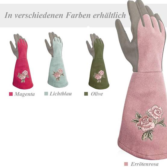 Gants de jardinage pour femme, anti-perforation, adaptés au jardinage, rose taille L-Lytech - Image 4