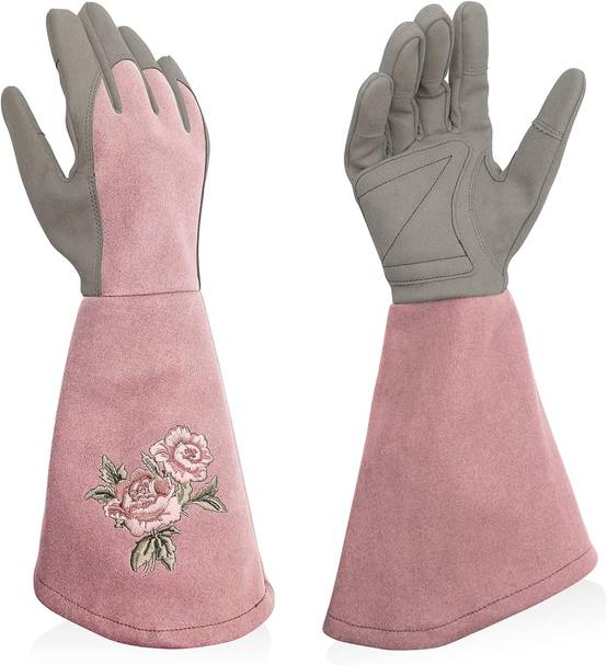 Gants de jardinage pour femme, anti-perforation, adaptés au jardinage, rose taille L-Lytech - Image 1