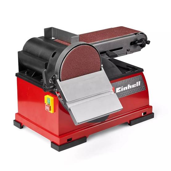 Einhell - Ponceuse stationnaire à bande et à disque - TE-US 400 - 400 W - Bande orientable - Plateau Ø 150 mm - Image 6