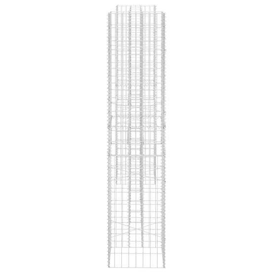 Vidaxl - Jardinière à gabion en H Fil d'acier 260x40x180 cm vidaXL 145664 - Image 5