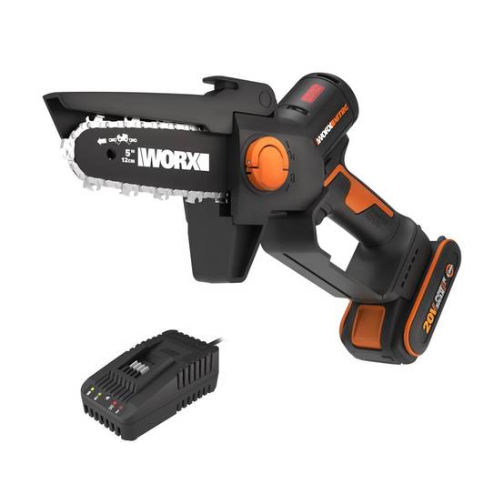 Tronconneuse elagueuse sur batterie WORX Wg325e 20 V, guide de 12 cm - Image 1
