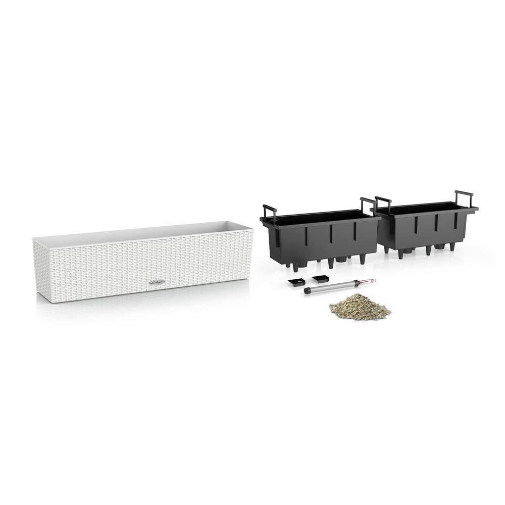Lechuza - Pot Balconera Cottage 80 - kit complet, blanc - 80 cm Lechuza - Image 2
