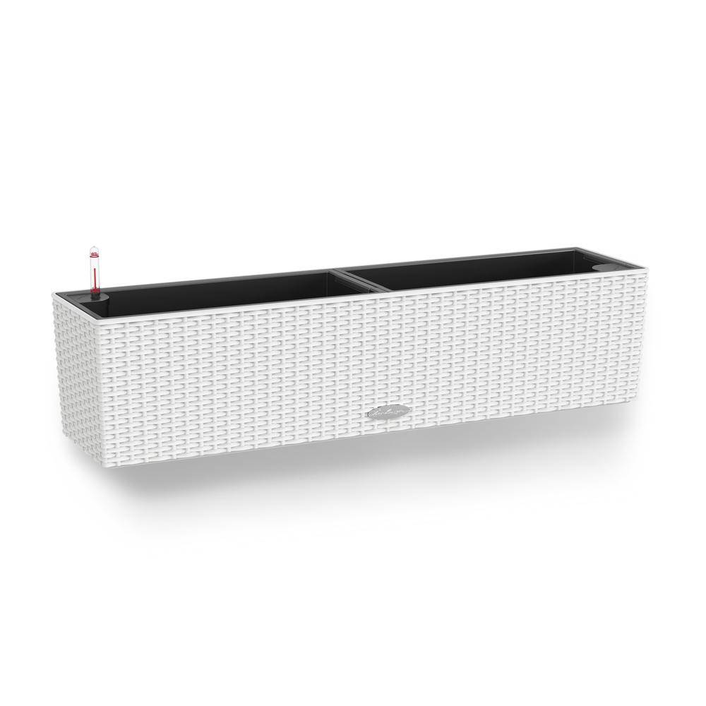 Lechuza - Pot Balconera Cottage 80 - kit complet, blanc - 80 cm Lechuza