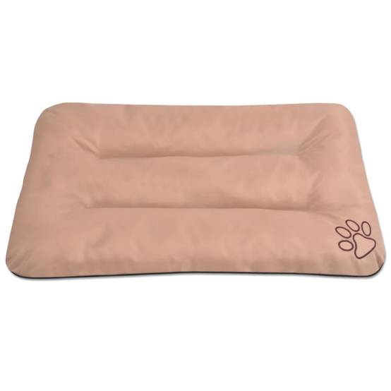 Matelas pour chiens tissu Oxford beige 90 x 60 x 8 cm - PANGIVO - Image 2