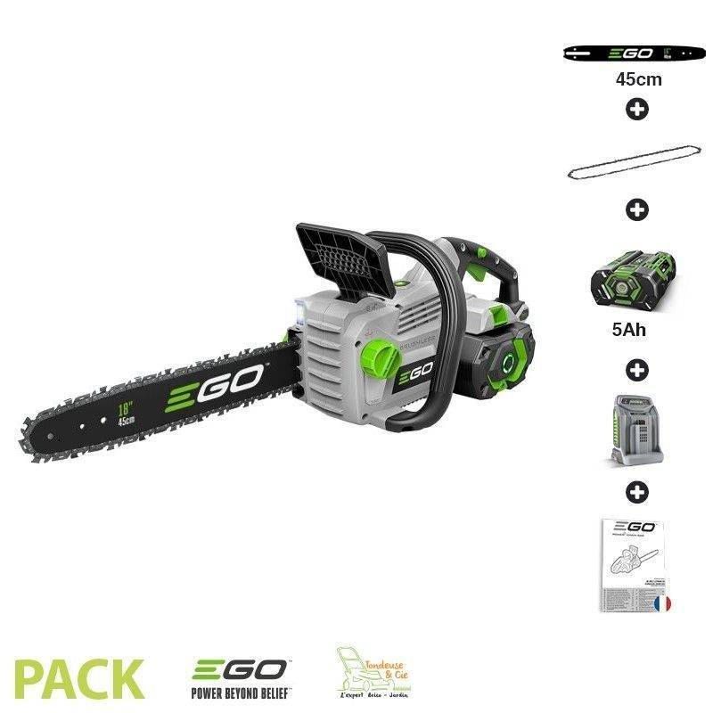 Ego Power + - Pack tronconneuse sans fil avec batterie et chargeur guide Oregon 45 cm Ego Power  CS1800E - Image 1