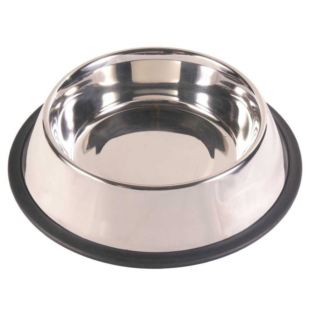animallparadise - Gamelle ø 23cm 0.90 litre en acier inox antidérapante  pour chien.