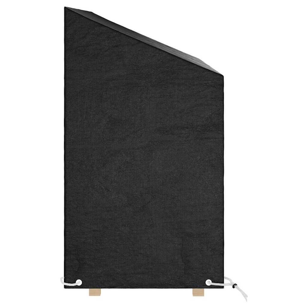 Housses de banc de jardin polyéthylène noir 160 x 70 x 88 cm - PANGIVO - Image 3