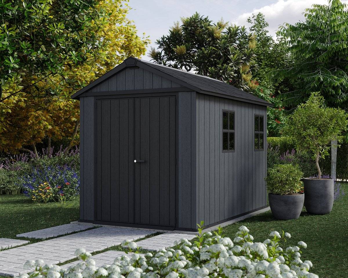 Keter - Abri de jardin Newton Plus 759 - 5,7 m² - Gris Aspect bois - KETER - Image 3