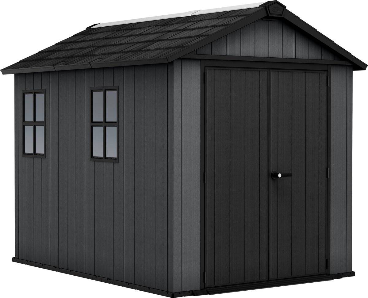 Keter - Abri de jardin Newton Plus 759 - 5,7 m² - Gris Aspect bois - KETER