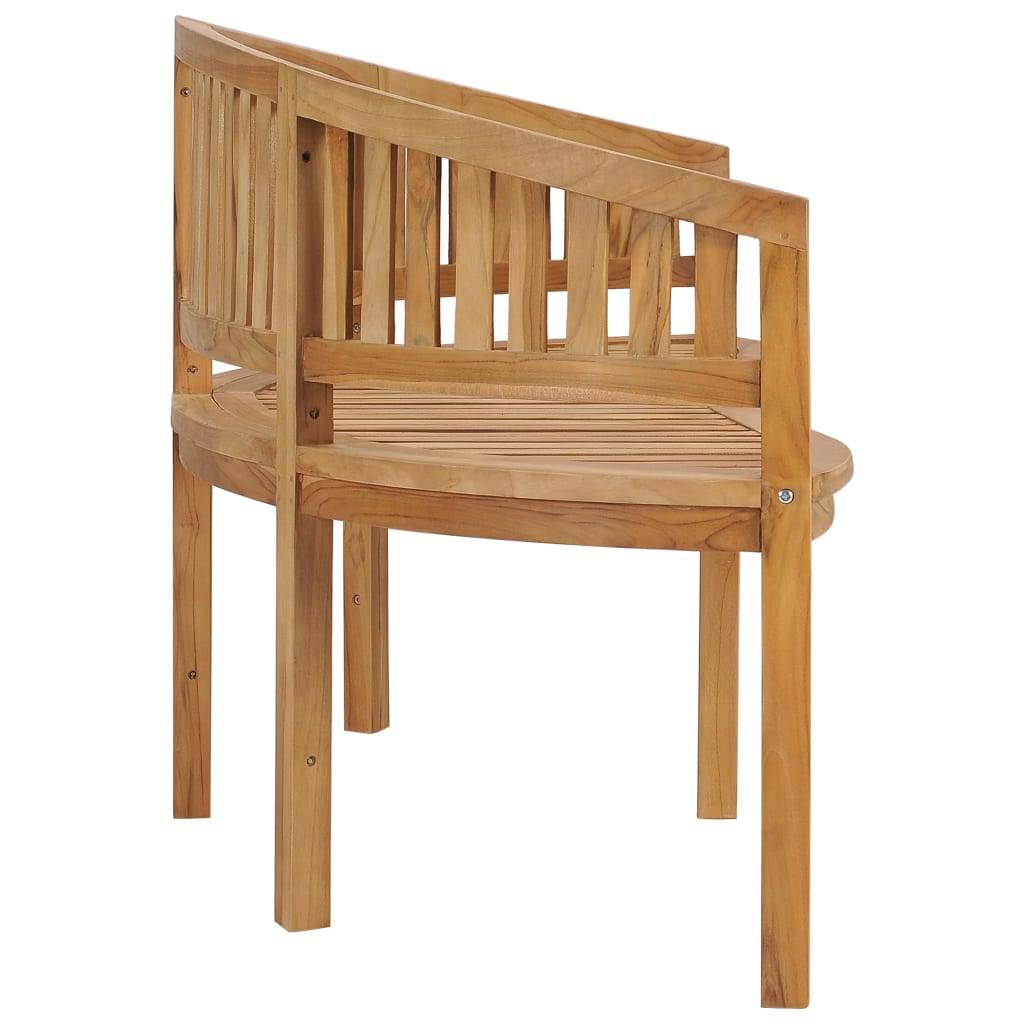 Maison Chic - Banc de jardin - Banc d'extérieur - Banquette en forme de banane 180 cm bois de teck solide - Image 3